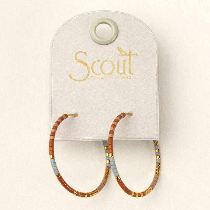 Scout Chromacolor Miyuki Small Hoop - Desert Multi