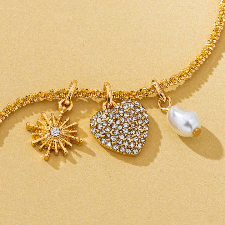 Sunlit Love Charm Necklace
