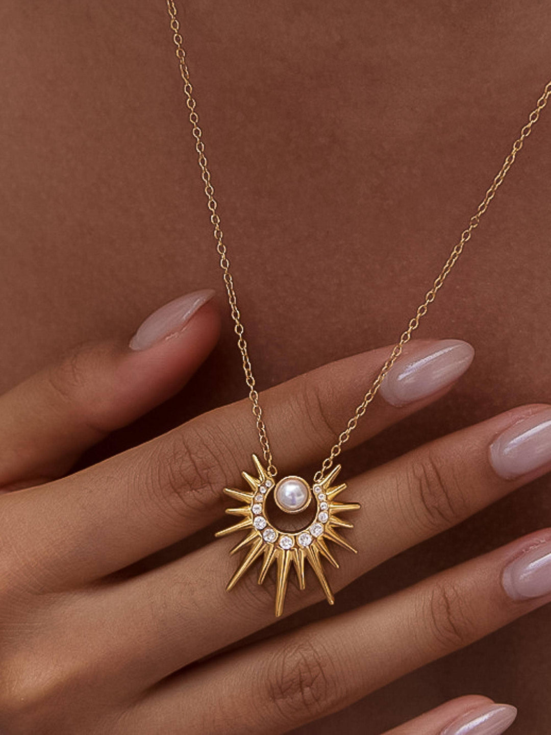 Golden Hour Sunburst Necklace