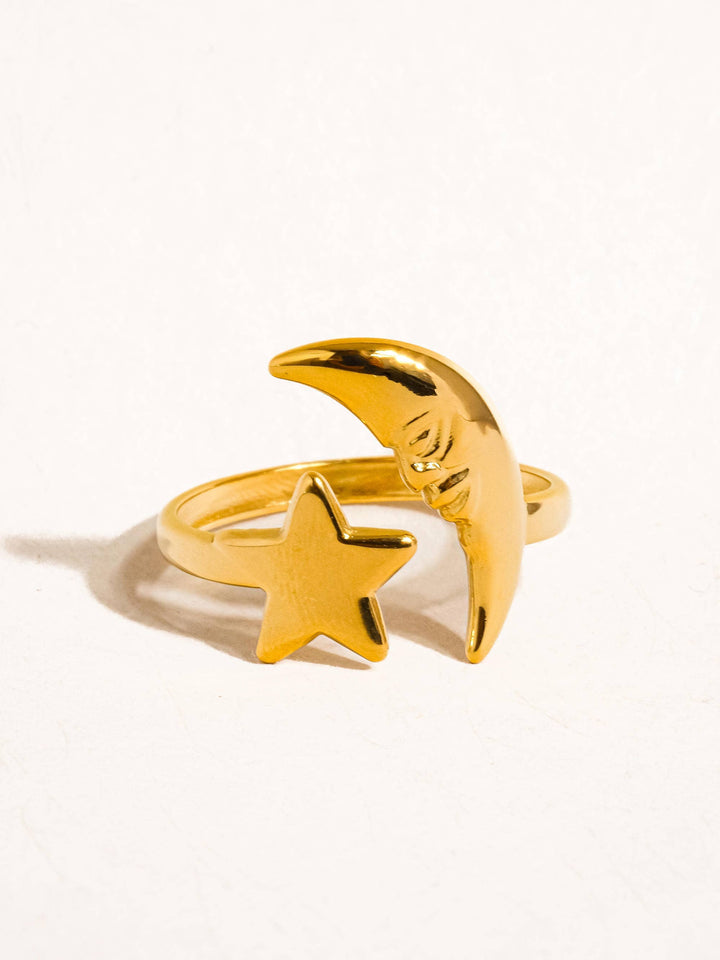 Love You to the Moon Ring