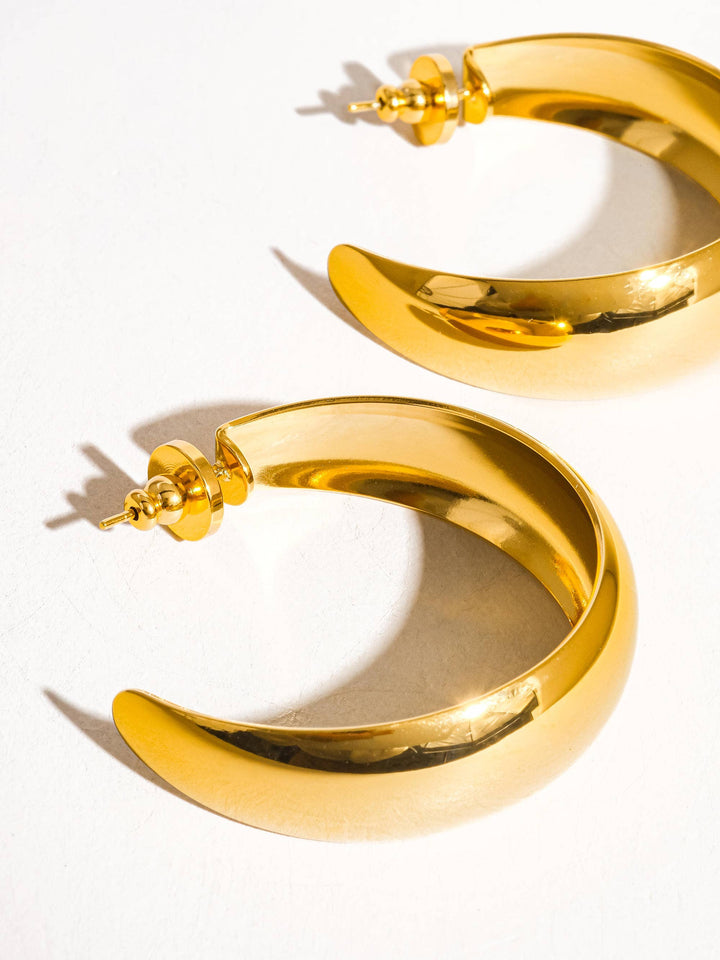 Go For Gold Hoops