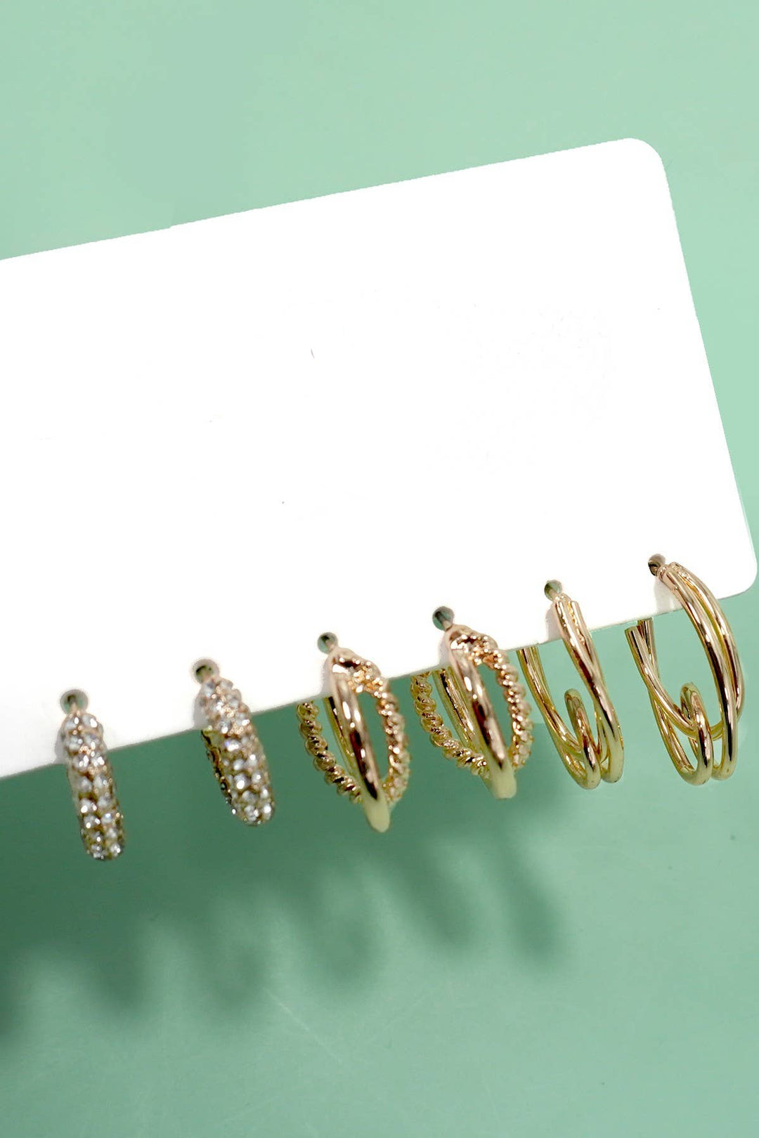 Golden Mix Earring Set