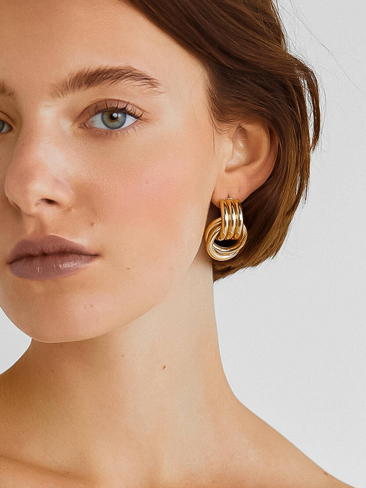 Golden Loop Earrings