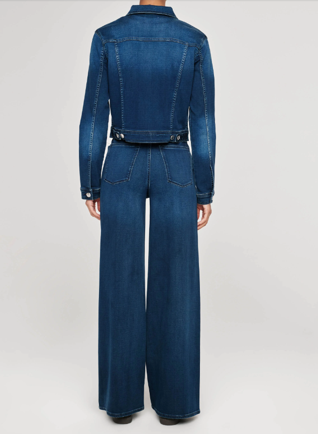 DL1961 Hepburn High Rise Wide Leg in Stream