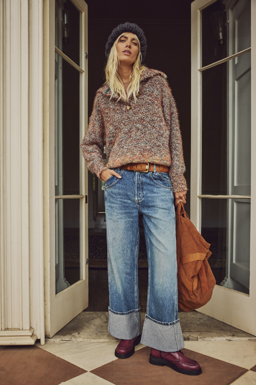 Free People Final Countdown Mid Rise in Zero