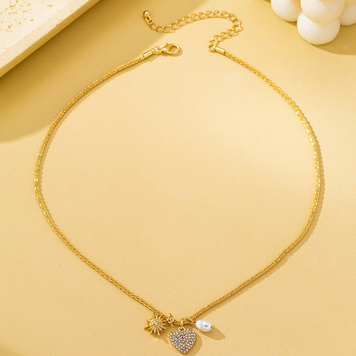Sunlit Love Charm Necklace