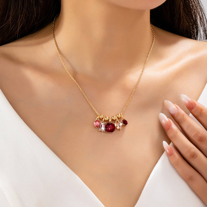 Rosé Glow Charm Necklace