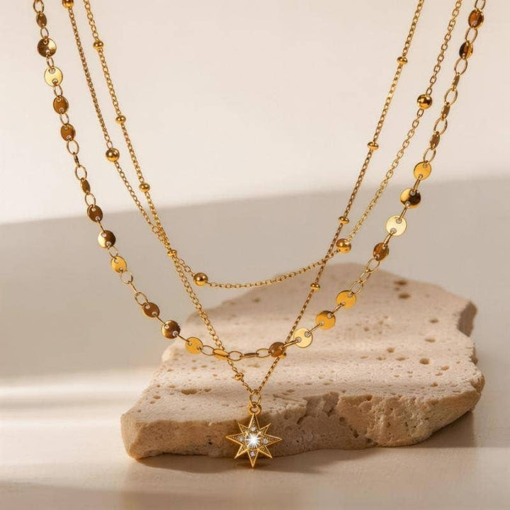 Celestial Hour Layered Necklace