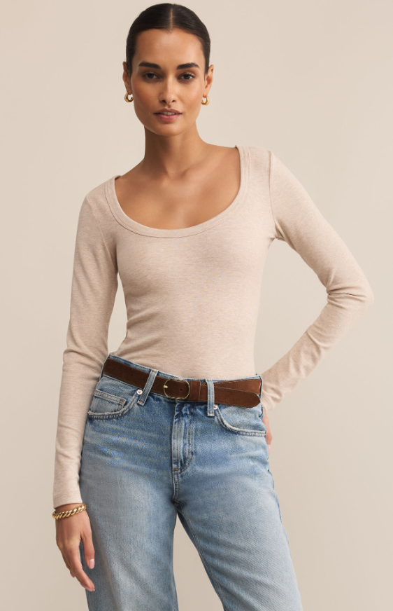 Z Supply Second Skin Scoop Neck Top
