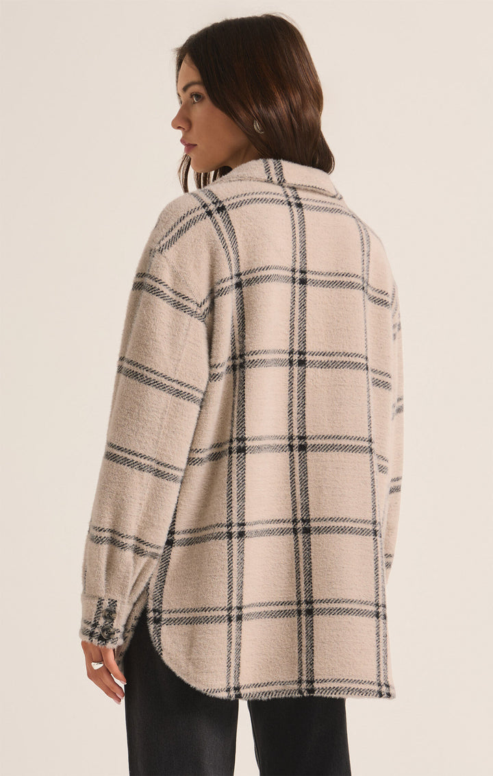 Z Supply Plaid Trucker Jacket