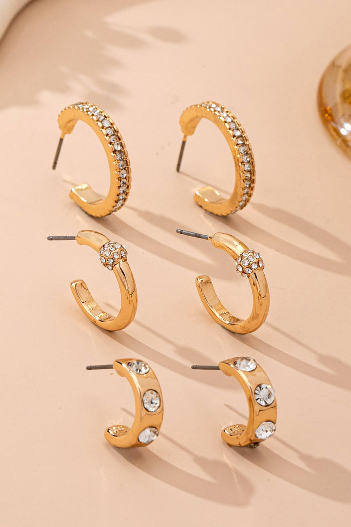 Afterglow Huggie Earring Set