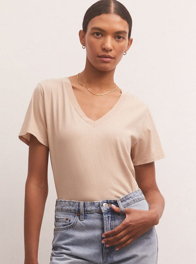 Z Supply Girlfriend V-Neck Tee