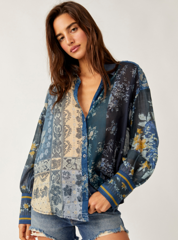 Free People Flower Patch Top