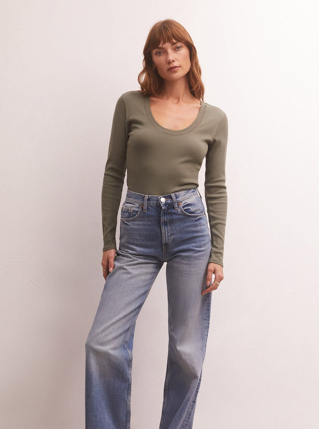 Z Supply Sirena Rib Long Sleeve Tee