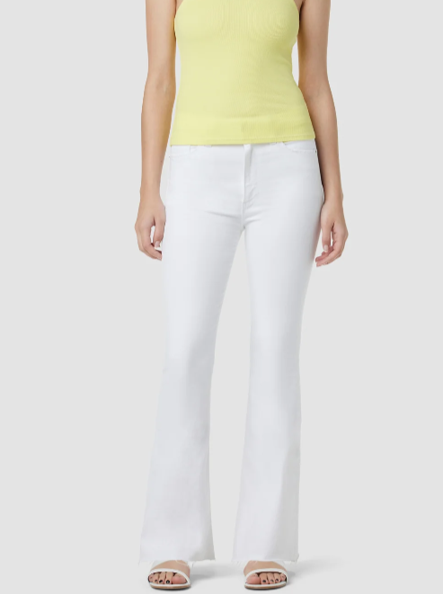 Hudson Holly Rise Flare Bootcut in Spring White