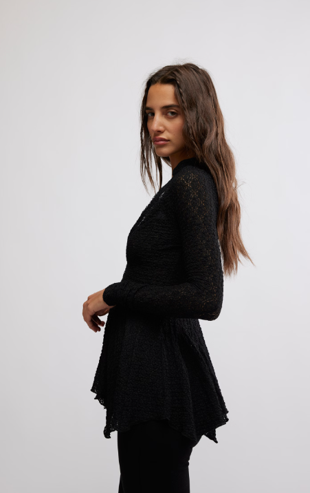 Free People Janey Lace Top