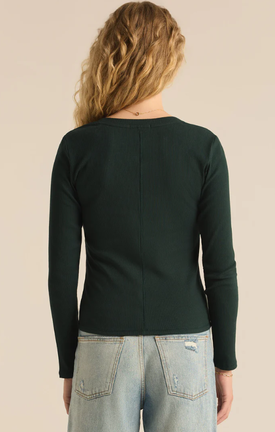 Z Supply Sirena Rib Long Sleeve Tee