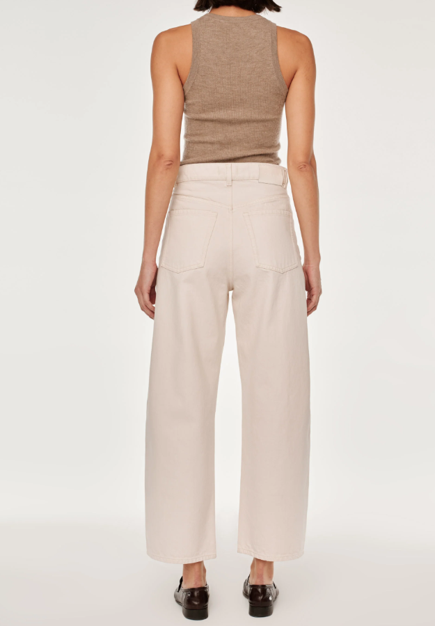 DL1961 Taylor Ultra High Rise Barrel in Flax