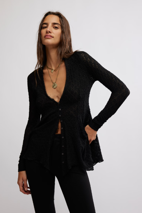 Free People Janey Lace Top