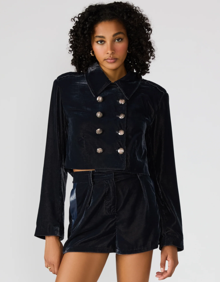 Steve Madden Tonia Velvet Blazer