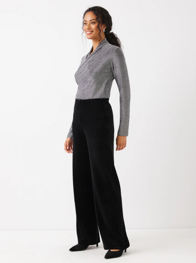 Karen Kane Velvet Crush Wide Leg Pants