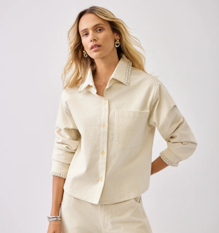 Karen Kane Cozy Charm Button Up