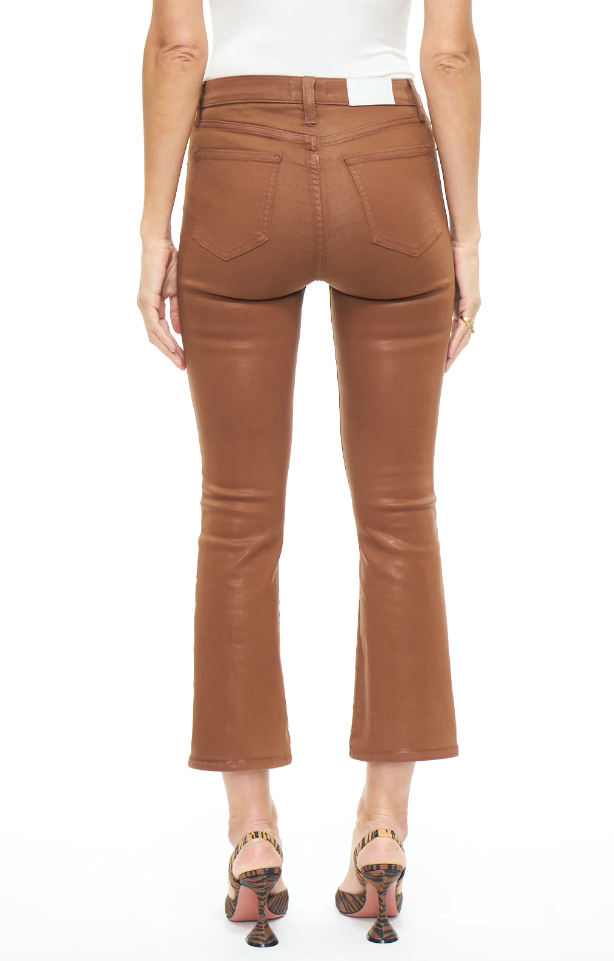 Pistola Lennon Cropped Boot in Coated Saddle
