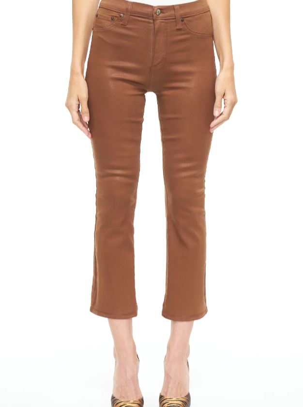 Pistola Lennon Cropped Boot in Coated Saddle