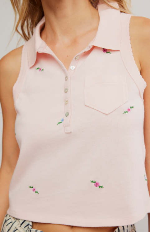 Free People Pepper Knit Polo