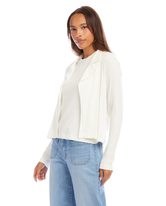 Karen Kane Soft Form Ribbed Jacket