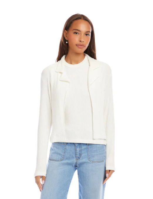 Karen Kane Soft Form Ribbed Jacket