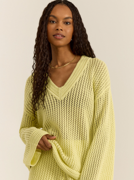 Z Supply Kiami Crochet Sweater