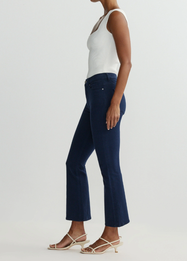 DL1961 Bridget Hight Rise Cropped Bootcut in Bright Navy