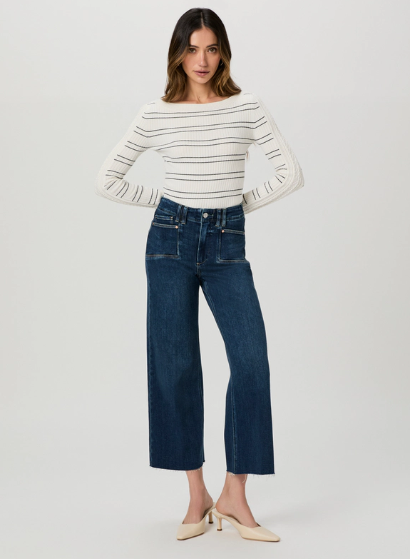 Paige Anessa With Set In Pocket + Raw Hem in Amoroso