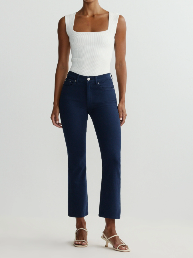 DL1961 Bridget Hight Rise Cropped Bootcut in Bright Navy