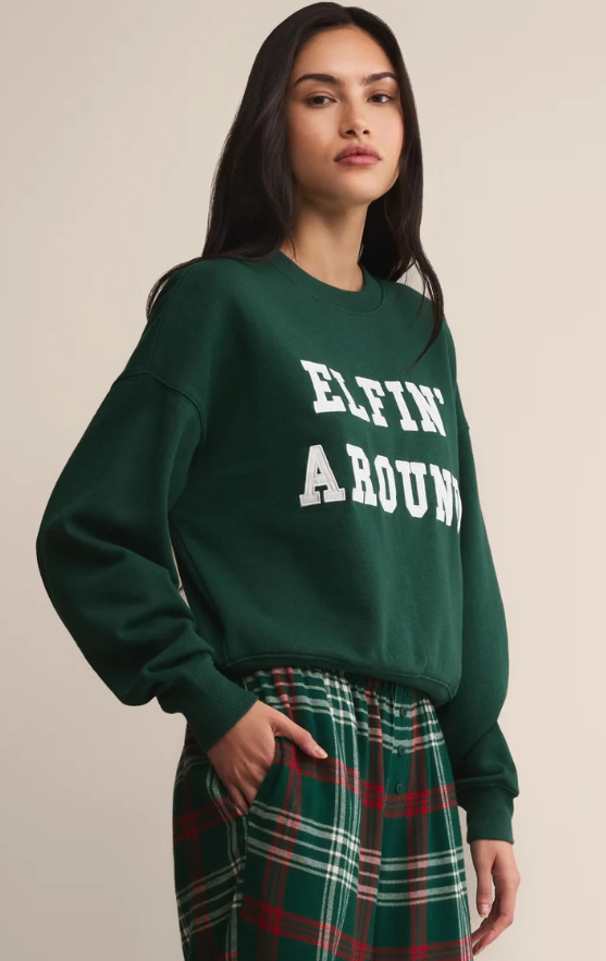 Z Supply Festive Holiday Sweatshirt