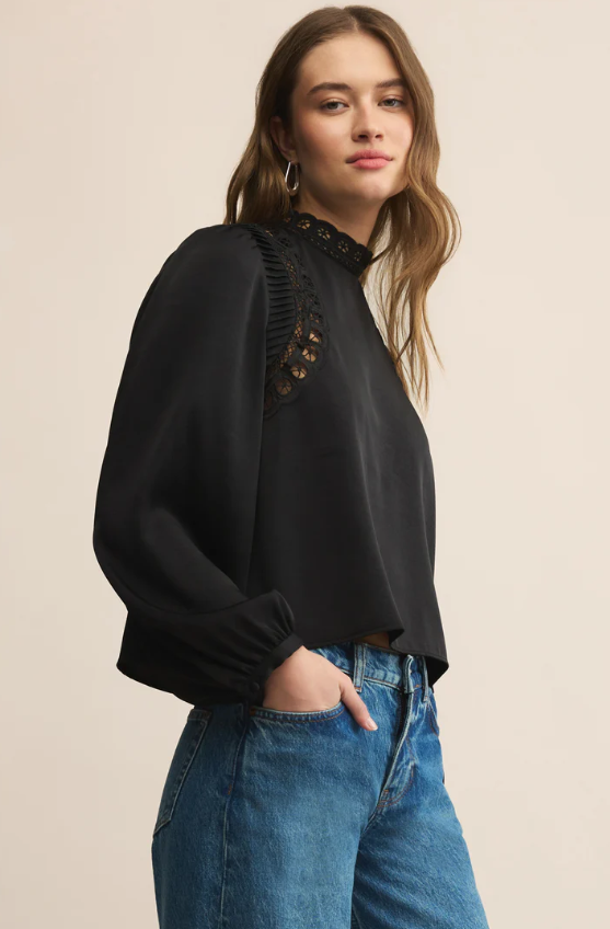 Z Supply Silvana Embroidered Top