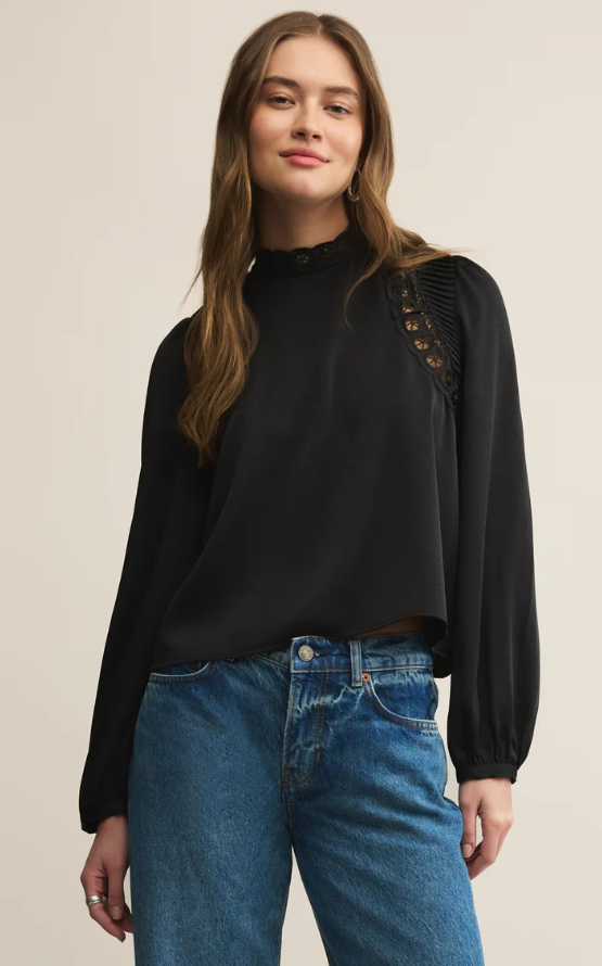 Z Supply Silvana Embroidered Top