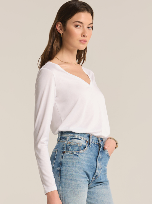 Z Supply Sammie V-Neck Long Sleeve Top