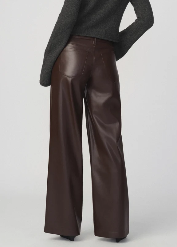 Joes Jean The Vegan Leather Lou Lou in Dark Chocolate