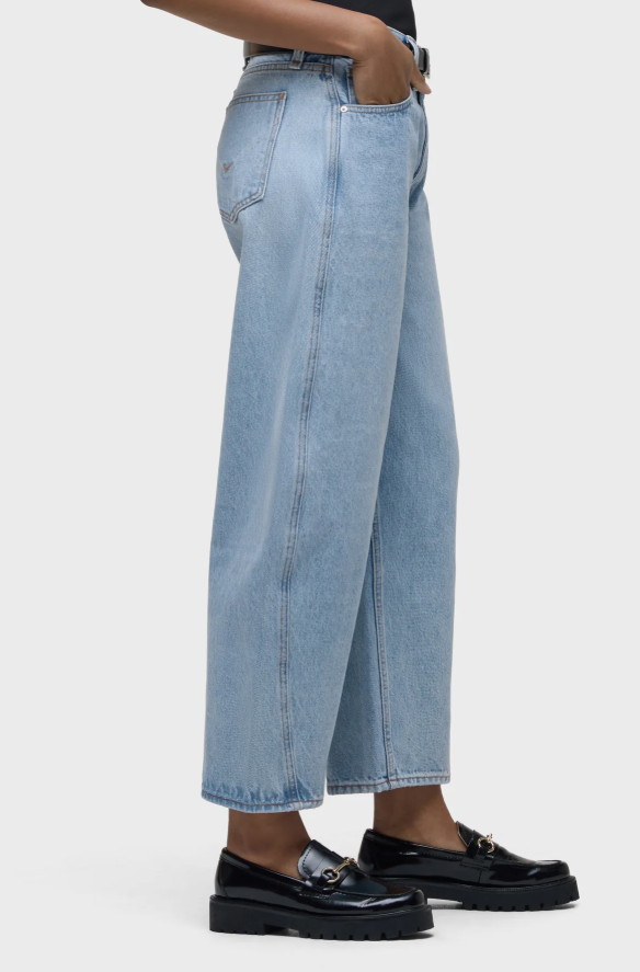 Hudson Courtney Mid Rise Baby Barrel in Washed Away