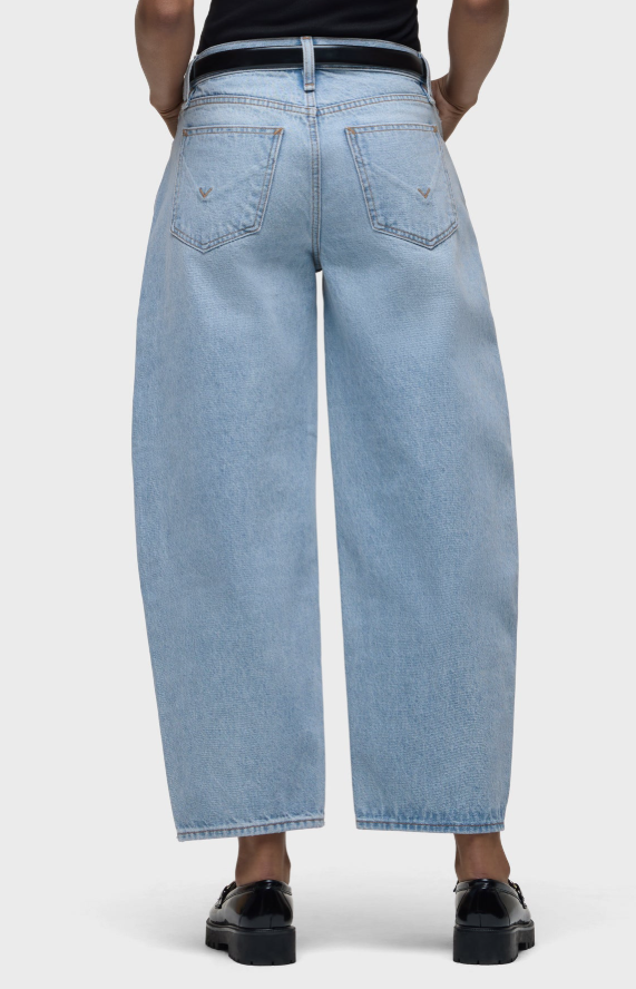 Hudson Courtney Mid Rise Baby Barrel in Washed Away