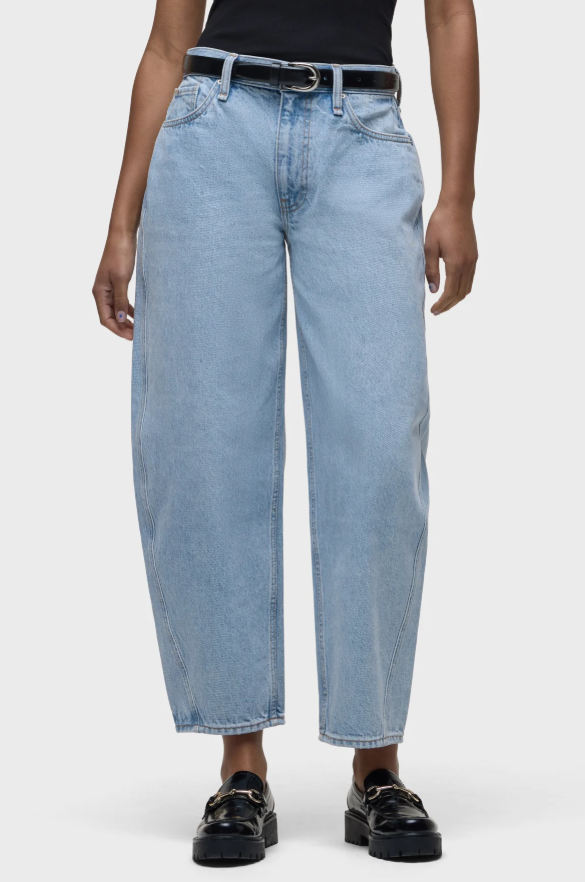 Hudson Courtney Mid Rise Baby Barrel in Washed Away