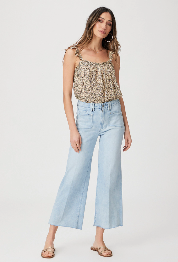 Paige Anessa With Set In Pockets + Raw Hem in Shooing Star