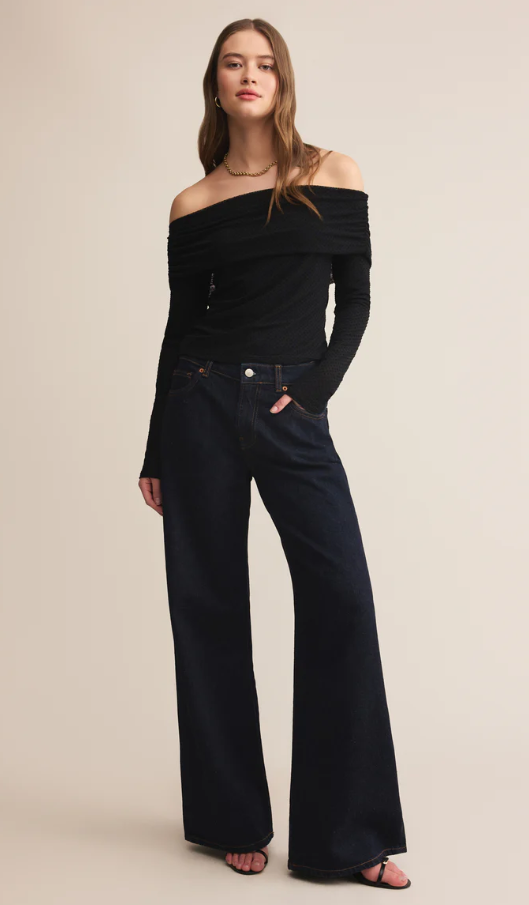 Z Supply Whimsy Off The Shoulder Mesh Top