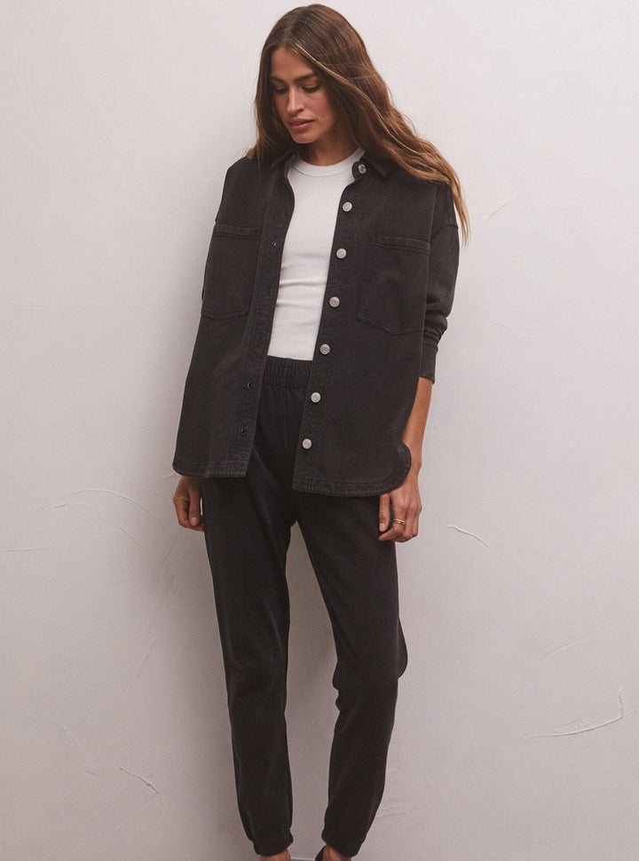 Z Supply Slim Knit Denim Jogger