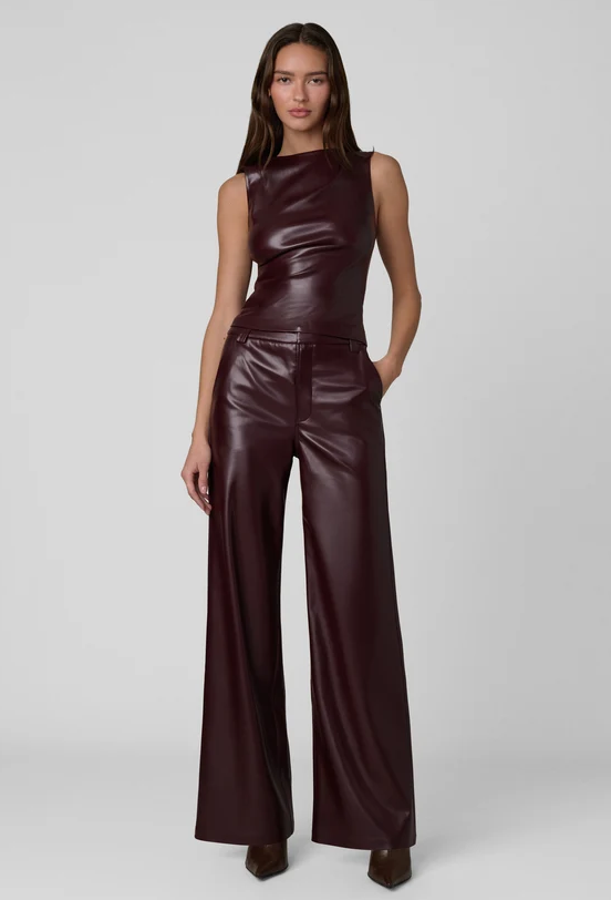 Joes Jean The Meg Vegan Leather Top