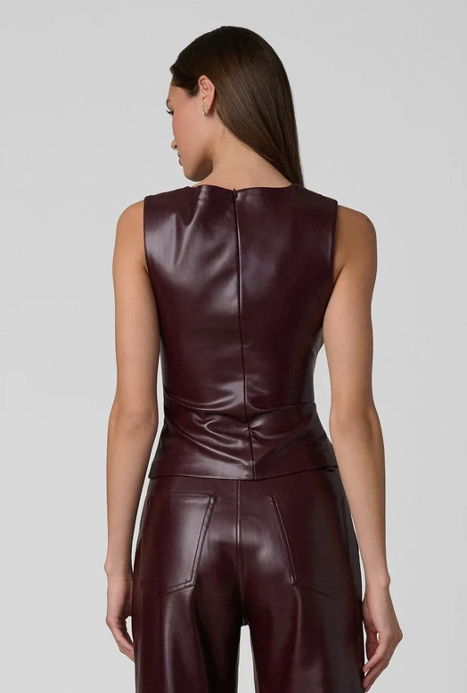 Joes Jean The Meg Vegan Leather Top