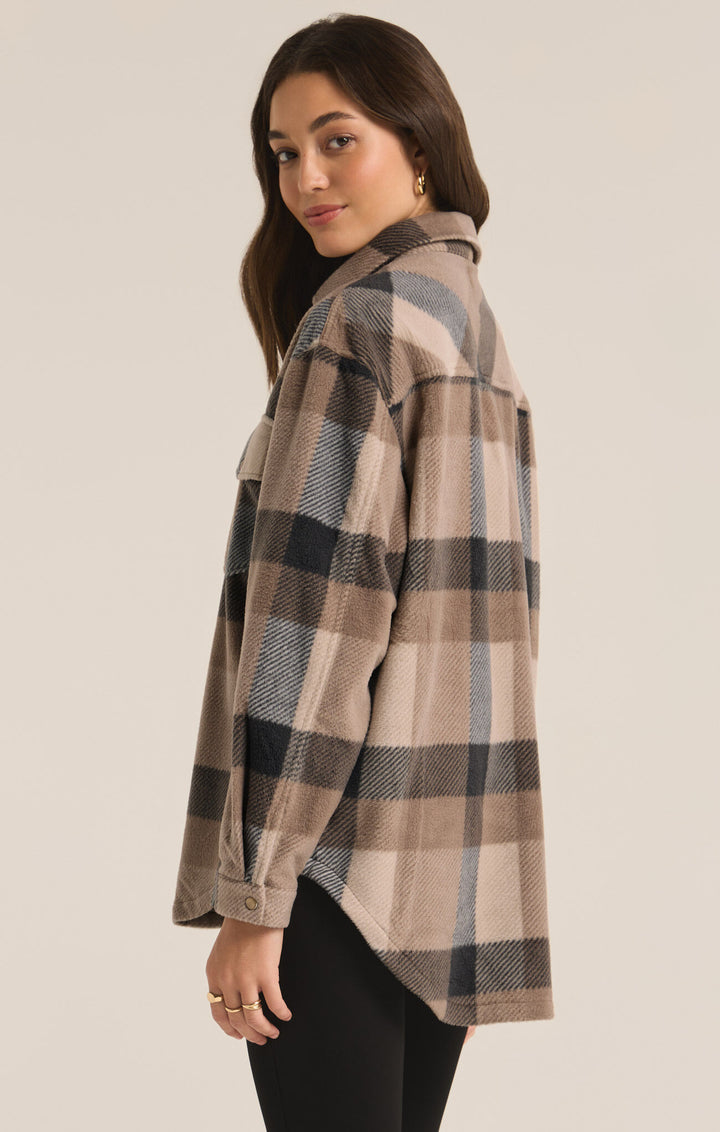 Z Supply Hiker Two Tone Fleece Jacket