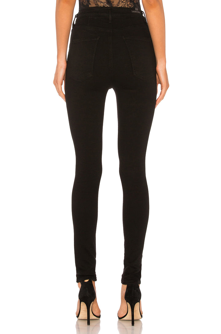 Citizens of Humanity Chrissy Uber High-Rise Ankle Skinny in All Black
